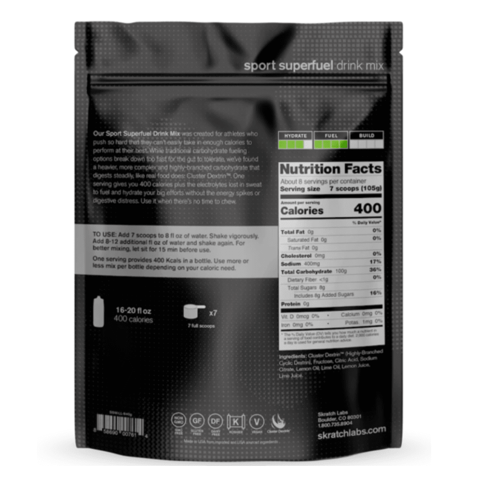 Skratch Labs Super High-Carb Drink Mix - BlackToe Running