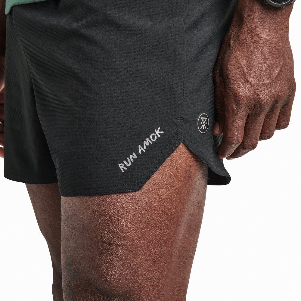 Roark Men's Baja 5" Short - BlackToe Running