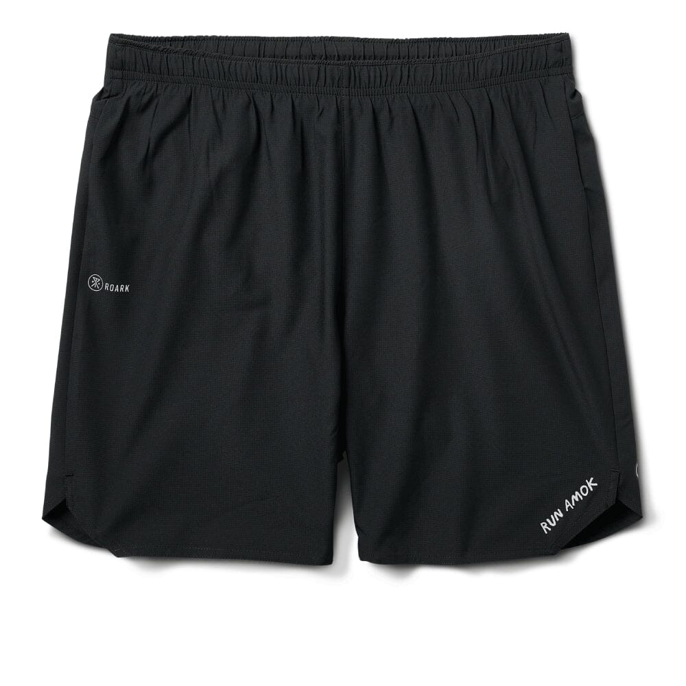 Roark Men's Baja 7" Short - BlackToe Running#colour_black