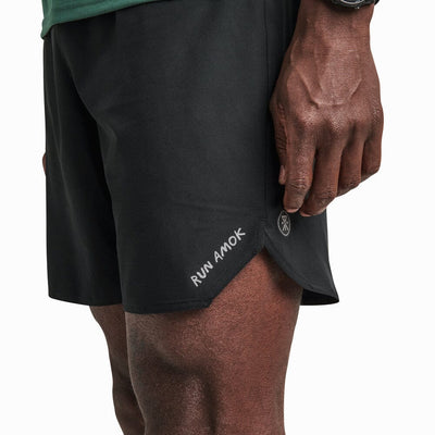 Roark Men's Baja 7" Short - BlackToe Running#colour_black