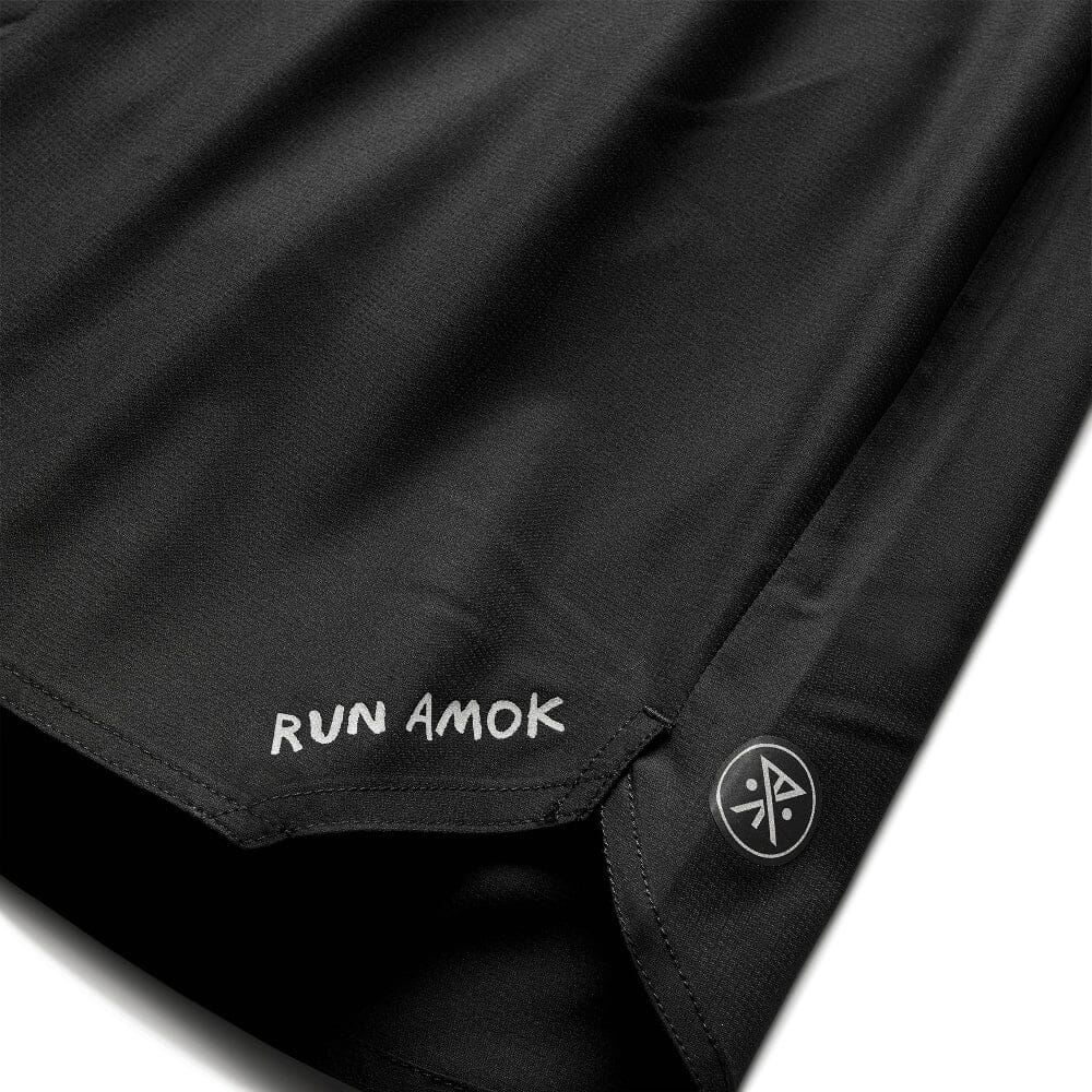 Roark Men's Baja 7" Short - BlackToe Running#colour_black