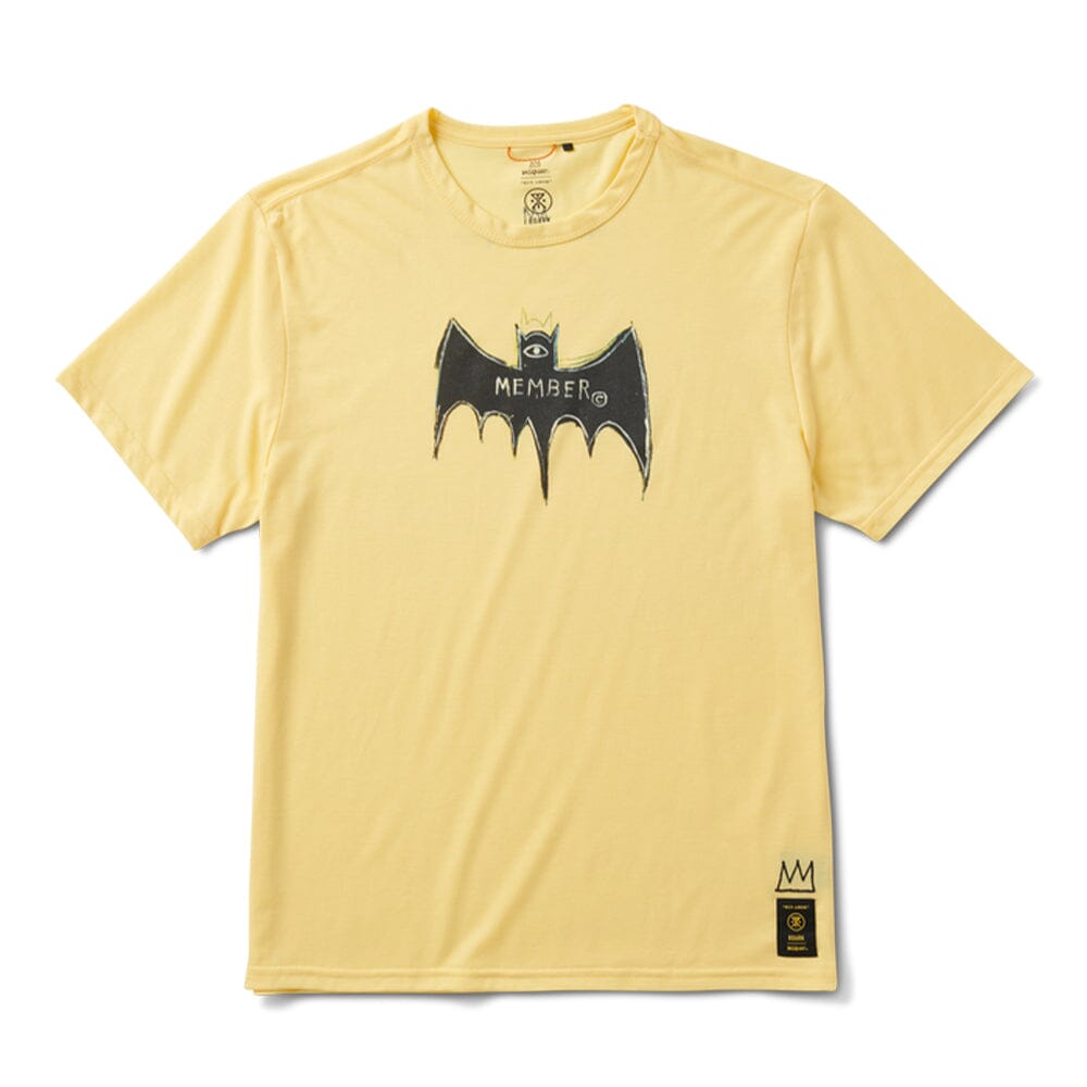 Roark Men's Mathis Short Sleeve Tee - BlackToe Running#colour_samo-yellow