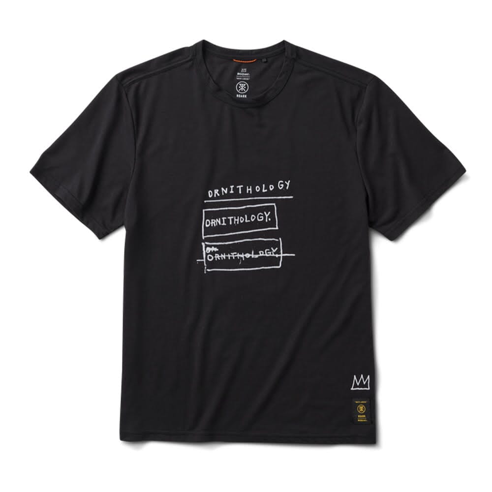 Roark Men's Mathis Short Sleeve Tee - BlackToe Running#colour_black