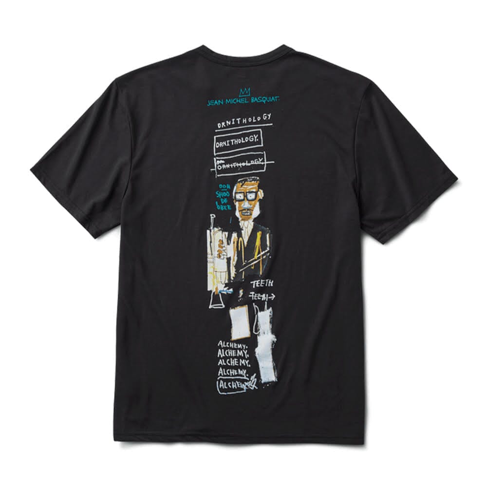 Roark Men's Mathis Short Sleeve Tee - BlackToe Running#colour_black