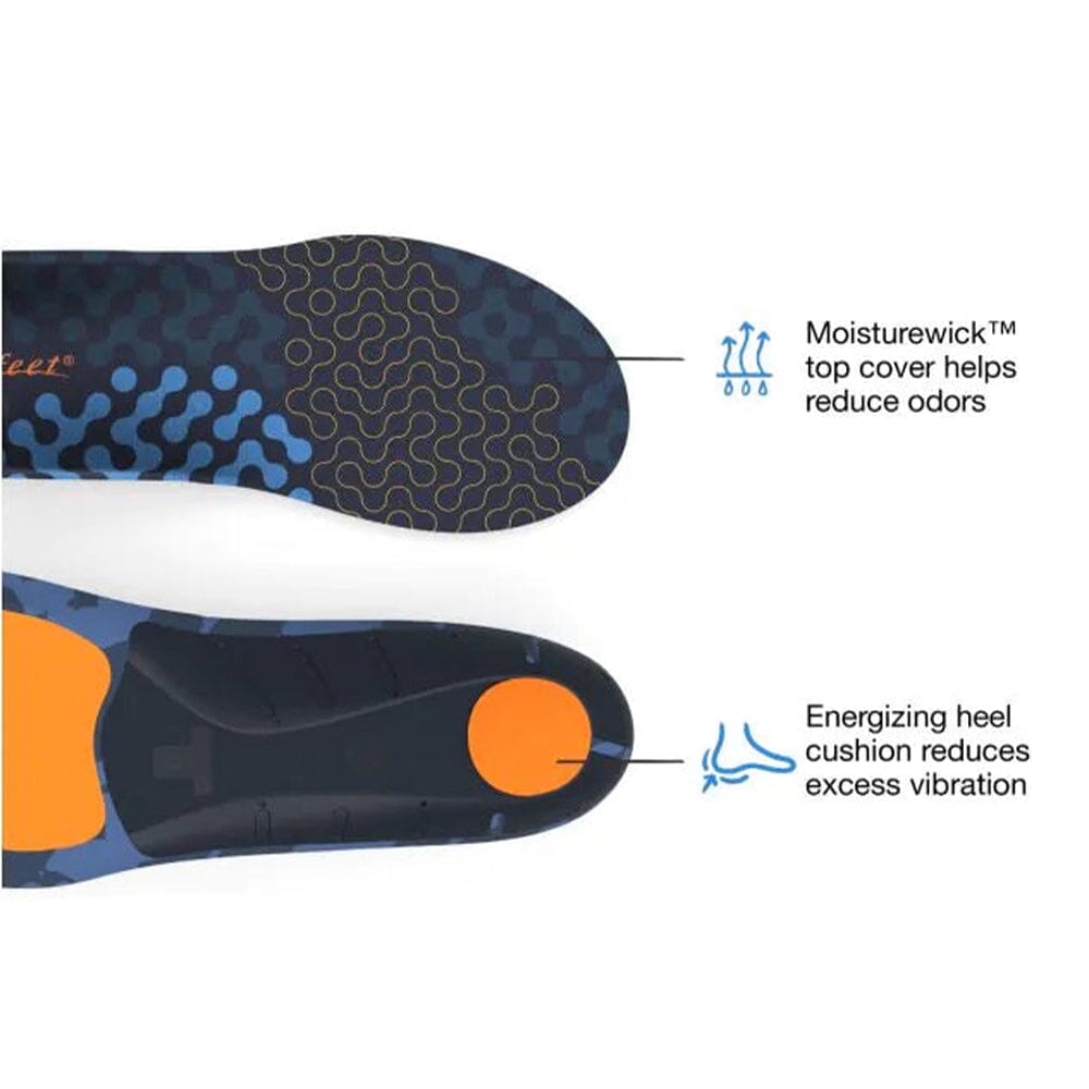 Superfeet Run Cushion Medium Arch Insoles Other - BlackToe Running - 
