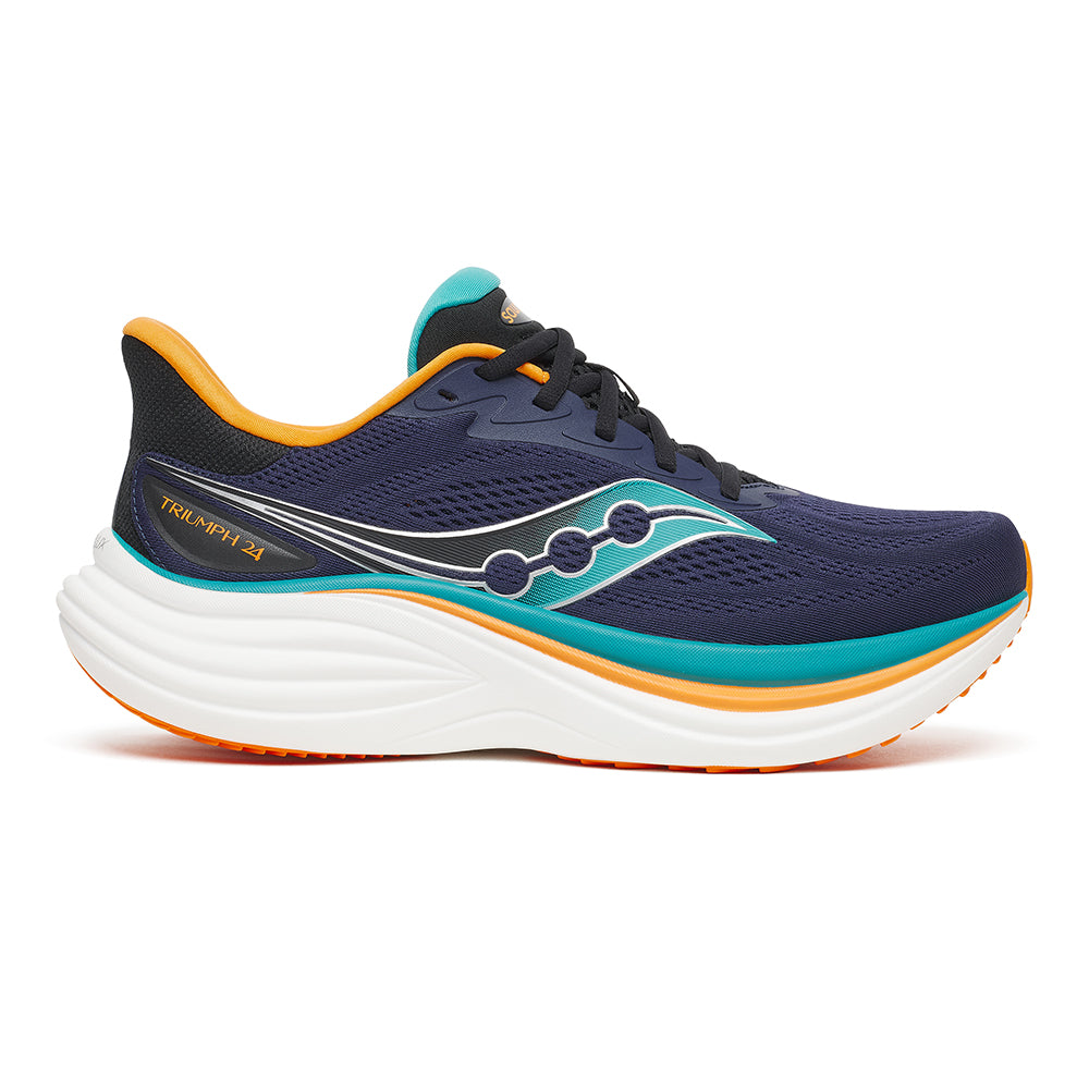 Saucony Men’s Triumph 24 - BlackToe Running#colour_naval-tranquil