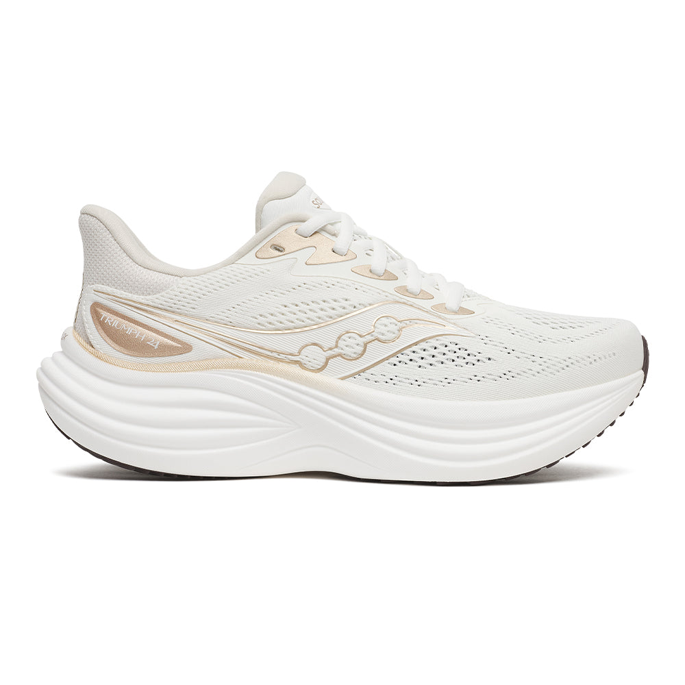 Saucony Women’s Triumph 24 - BlackToe Running#colour_ivory-eggshell