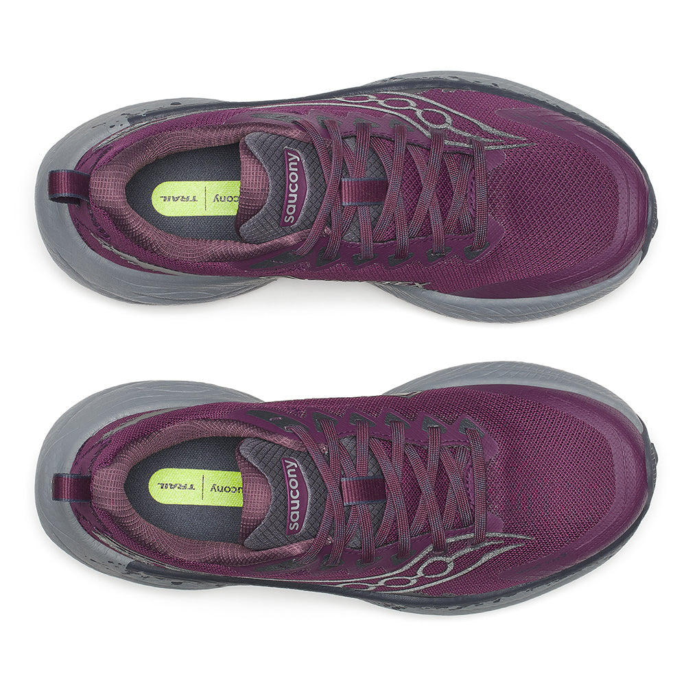 Saucony Women's Ride TR3 GTX - BlackToe Running#colour_eggplant-ebony