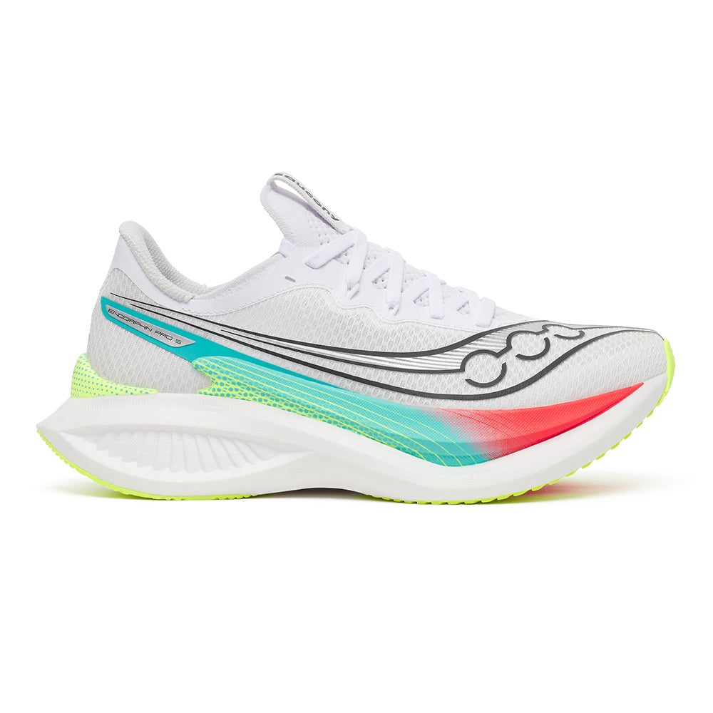 Saucony Women's Endorphin Pro 5 - BlackToe Running#colour_white-multi