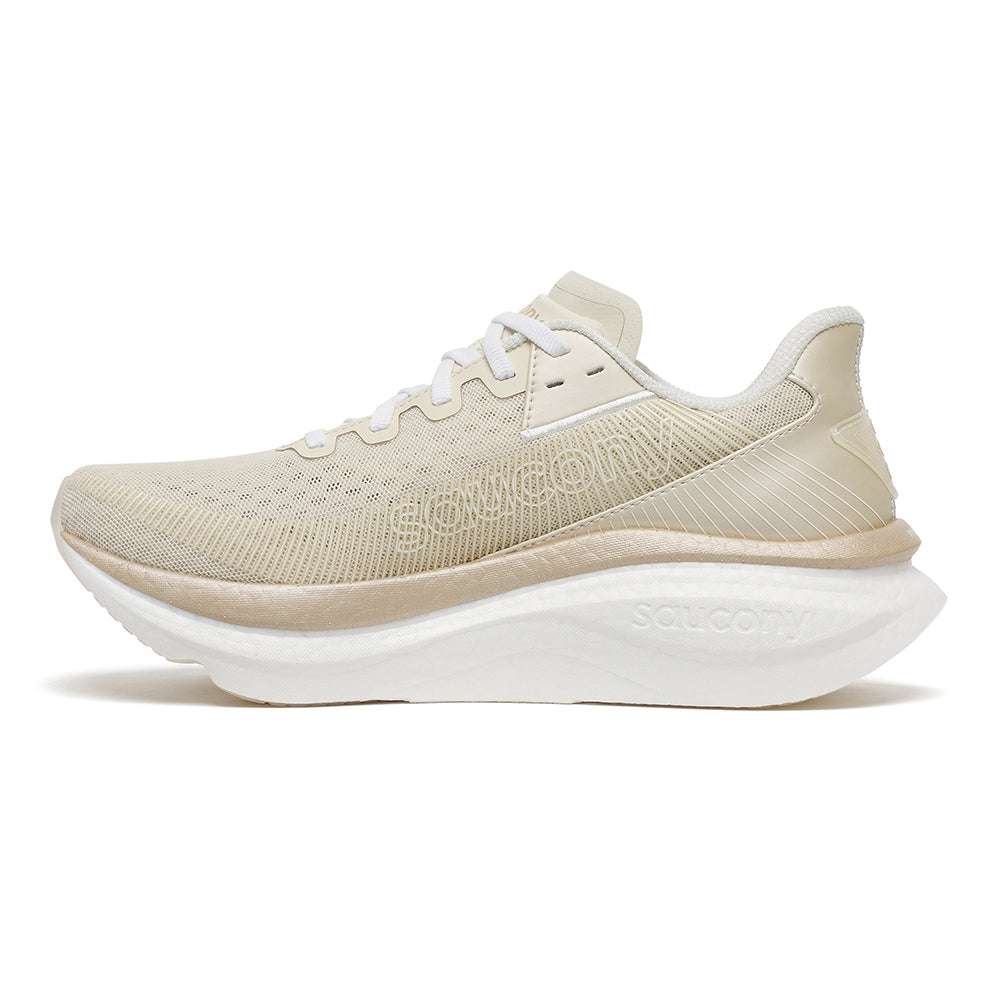 Saucony Women's Endorphin Azura - BlackToe Running#colour_eggshell-ivory
