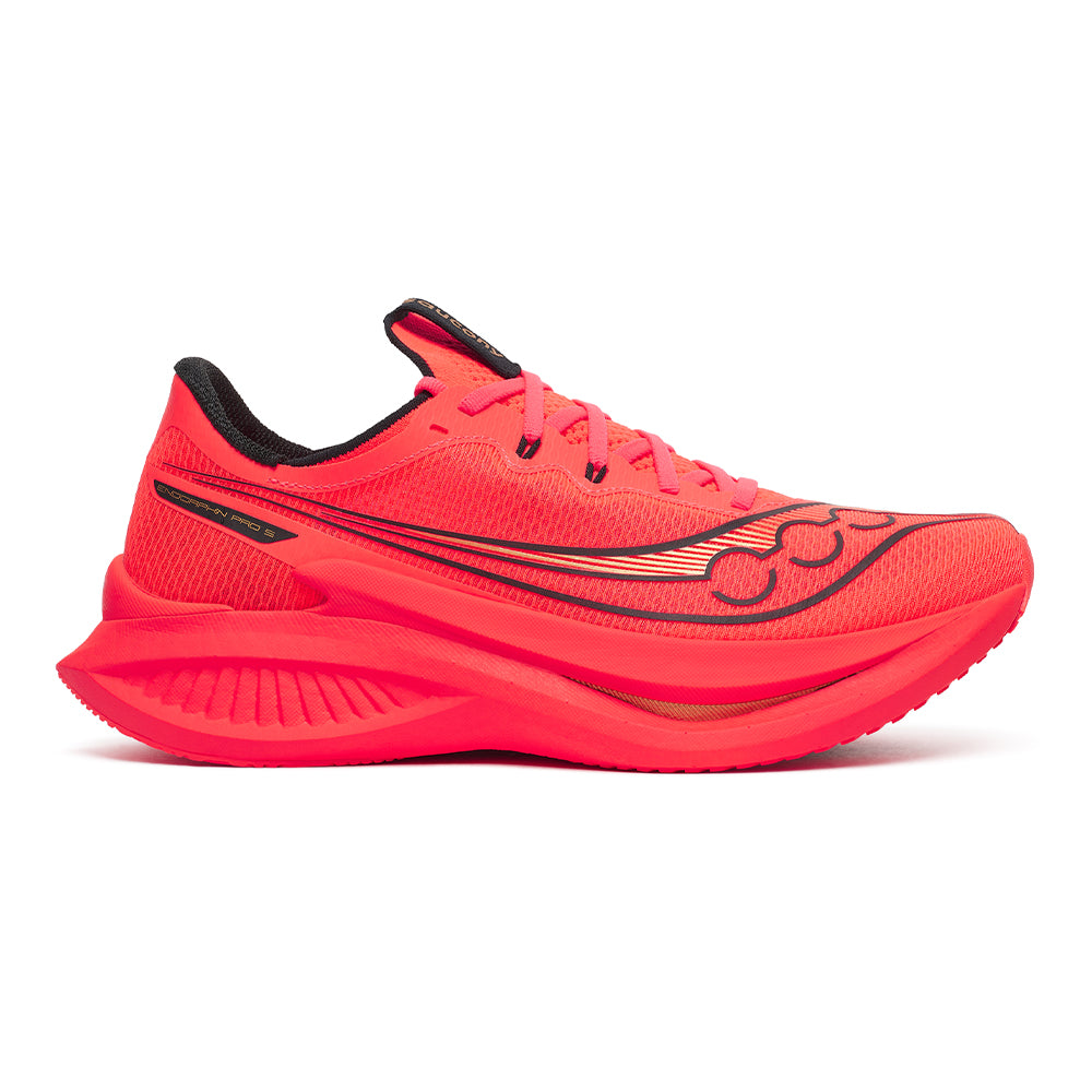 Saucony Men's Endorphin Pro 5 - BlackToe Running#colour_vizired-black