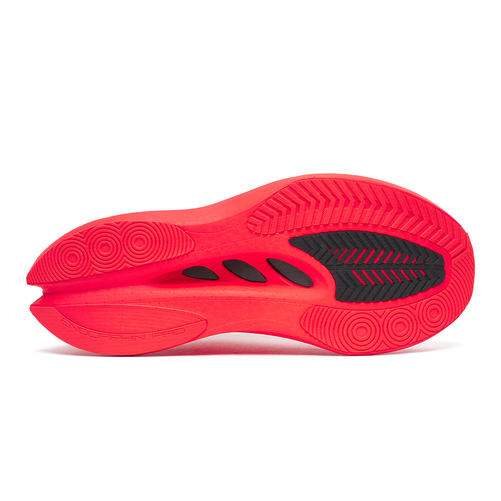 Saucony Men's Endorphin Pro 5 - BlackToe Running#colour_vizired-black