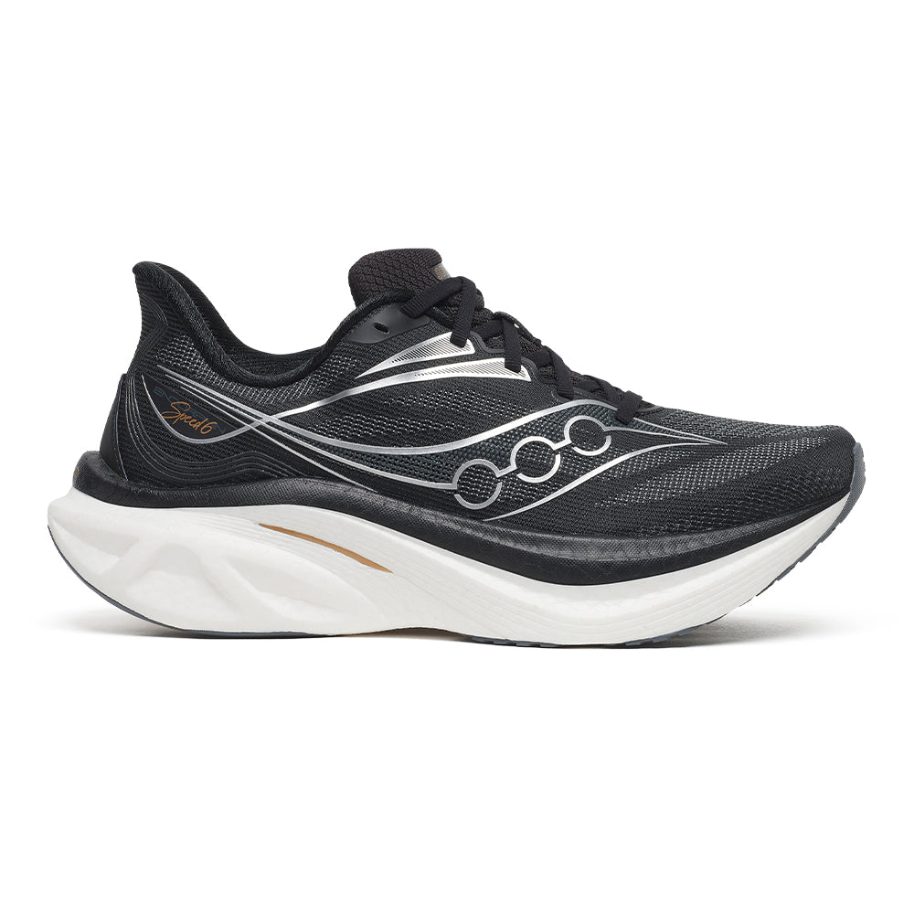 Saucony Men's Endorphin Speed 6 - BlackToe Running#colour_black-white