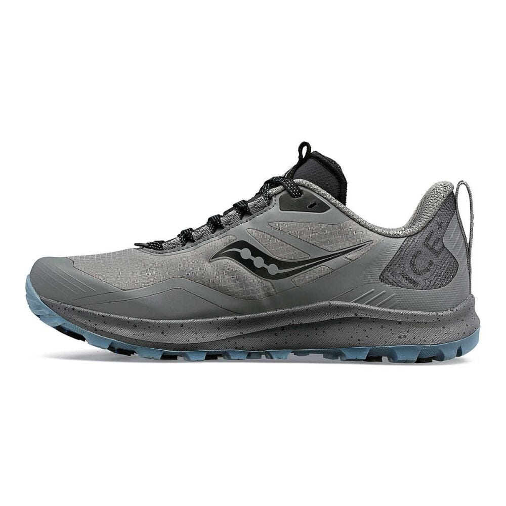 Saucony Women's Peregrine ICE+ 3 Women's Shoes - BlackToe Running#colour_gravel-black