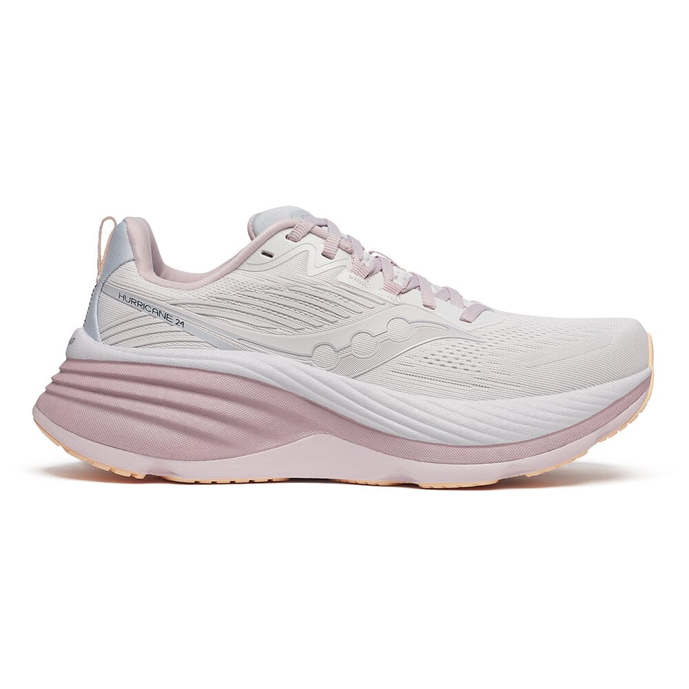 Saucony Women's Hurricane 24 - BlackToe Running#colour_cloud-bloom