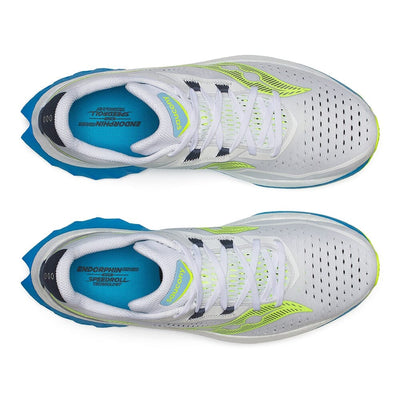 Saucony Women's Endorphin Speed 4 - BlackToe Running#colour_white-viziblue