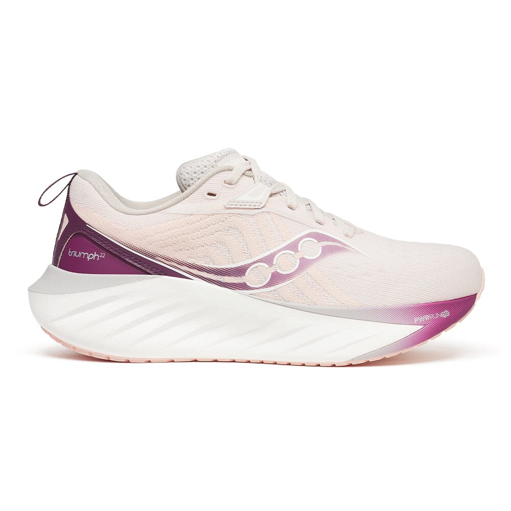 Saucony Women’s Triumph 22 - BlackToe Running#colour_moon-eggplant