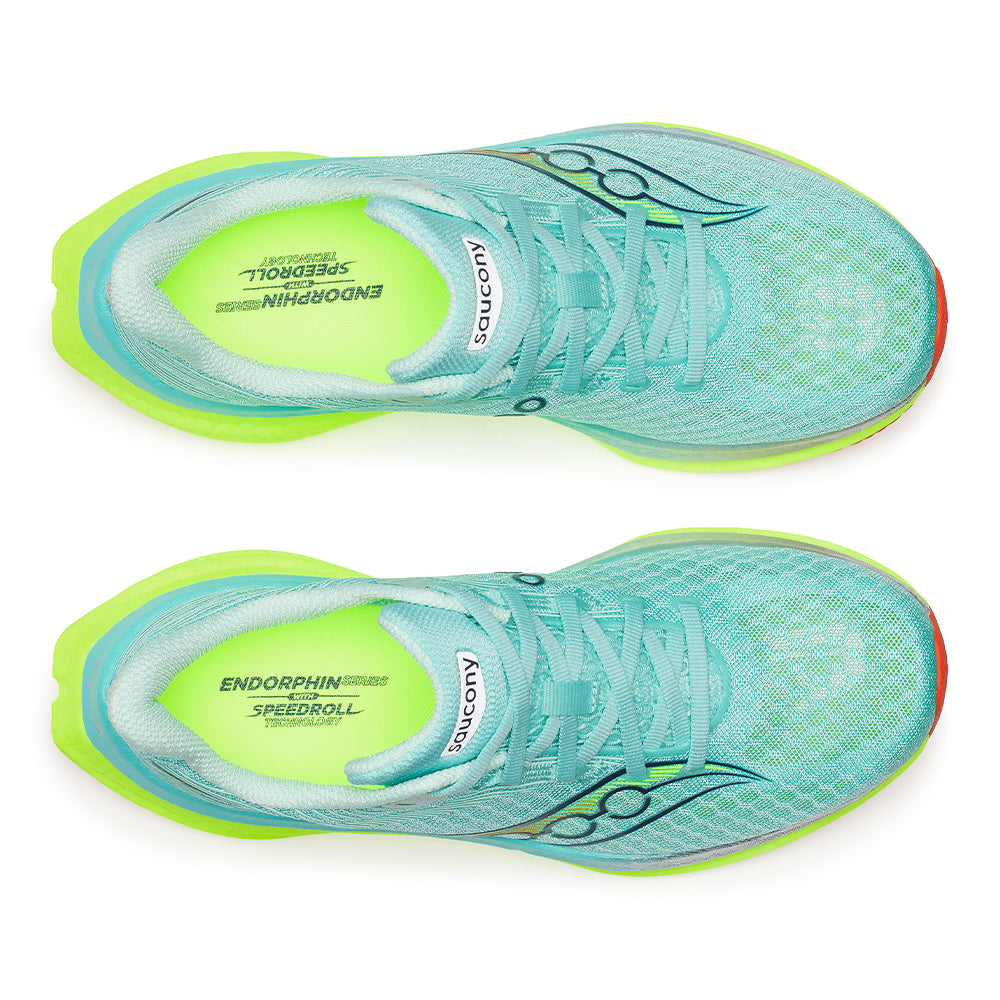 Saucony Women's Endorphin Speed 5 - BlackToe Running#colour_splash-citron