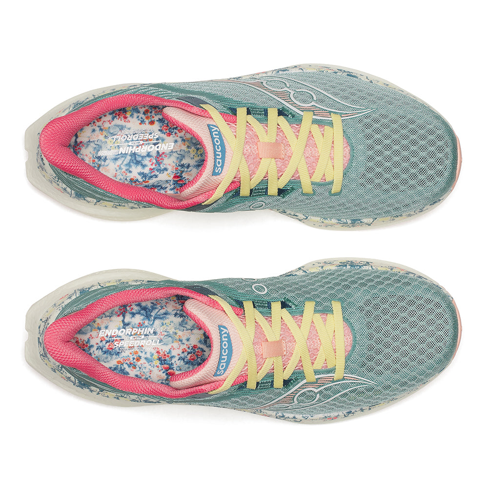 Saucony Women's Endorphin Speed 5 - BlackToe Running#colour_wasabi-antique