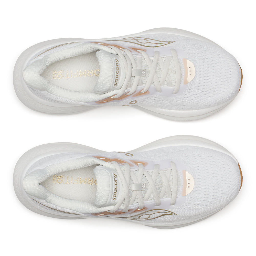 Saucony Women’s Triumph 23 - BlackToe Running#colour_white-arctic