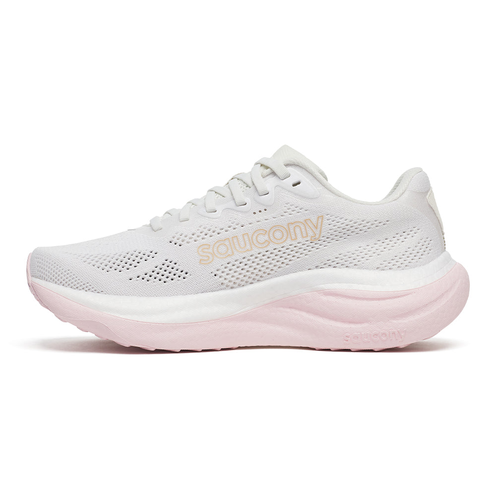 Saucony Women's Ride 19 - BlackToe Running#colour_white-silk