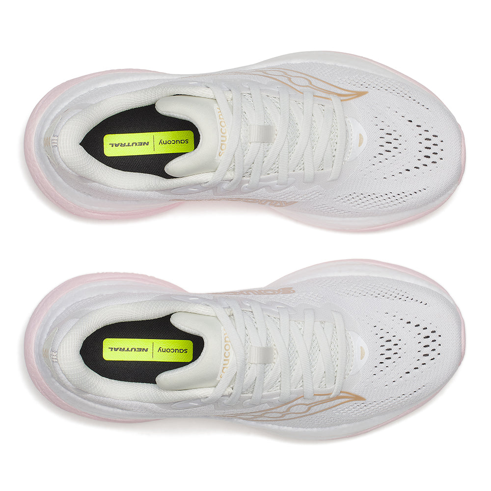 Saucony Women's Ride 19 - BlackToe Running#colour_white-silk
