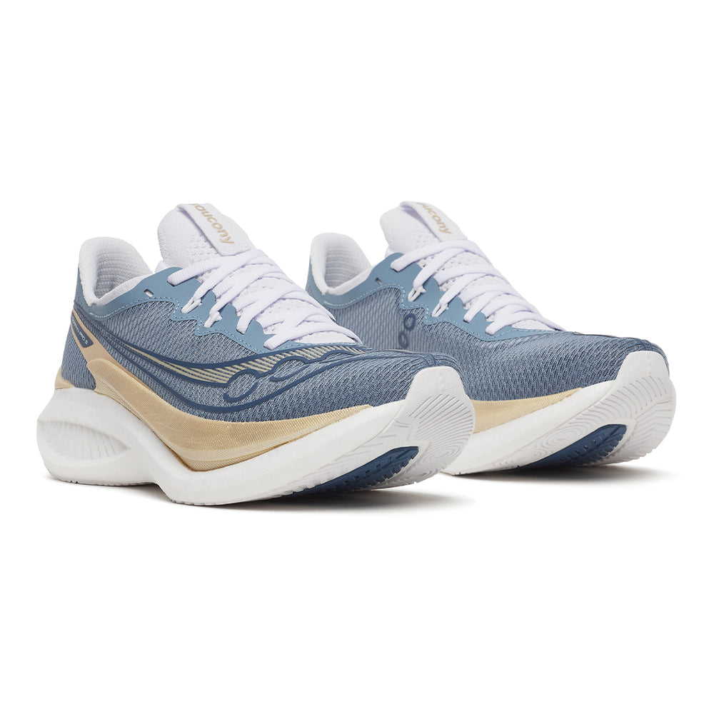 Saucony Women's Endorphin Pro 5 - BlackToe Running#colour_storm-gilded