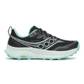 Saucony Women's Peregrine 16 GTX - BlackToe Running#colour_black-aqua
