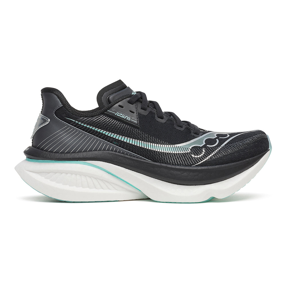 Saucony Women's Endorphin Azura - BlackToe Running#colour_black-aqua