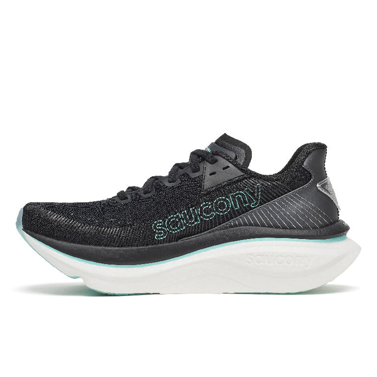 Saucony Women's Endorphin Azura - BlackToe Running#colour_black-aqua