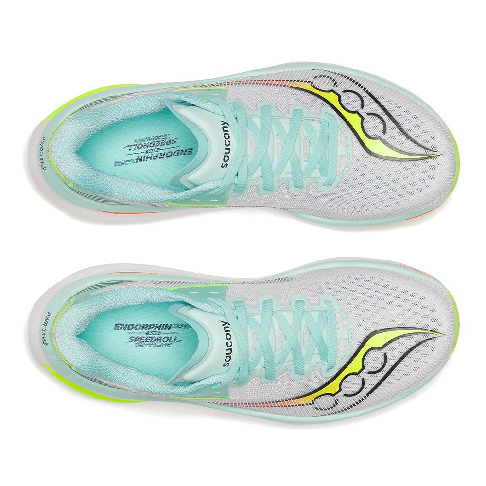 Saucony Women's Endorphin Azura - BlackToe Running#colour_white-splash