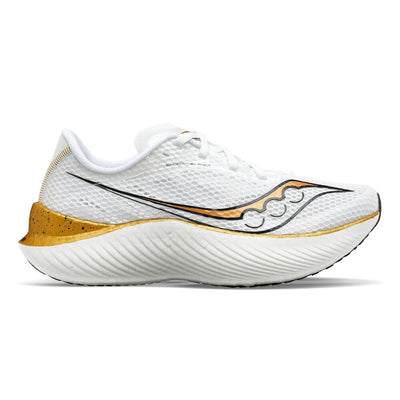 Saucony Men's Endorphin Pro 3 Men's Shoes - BlackToe Running#colour_white-gold