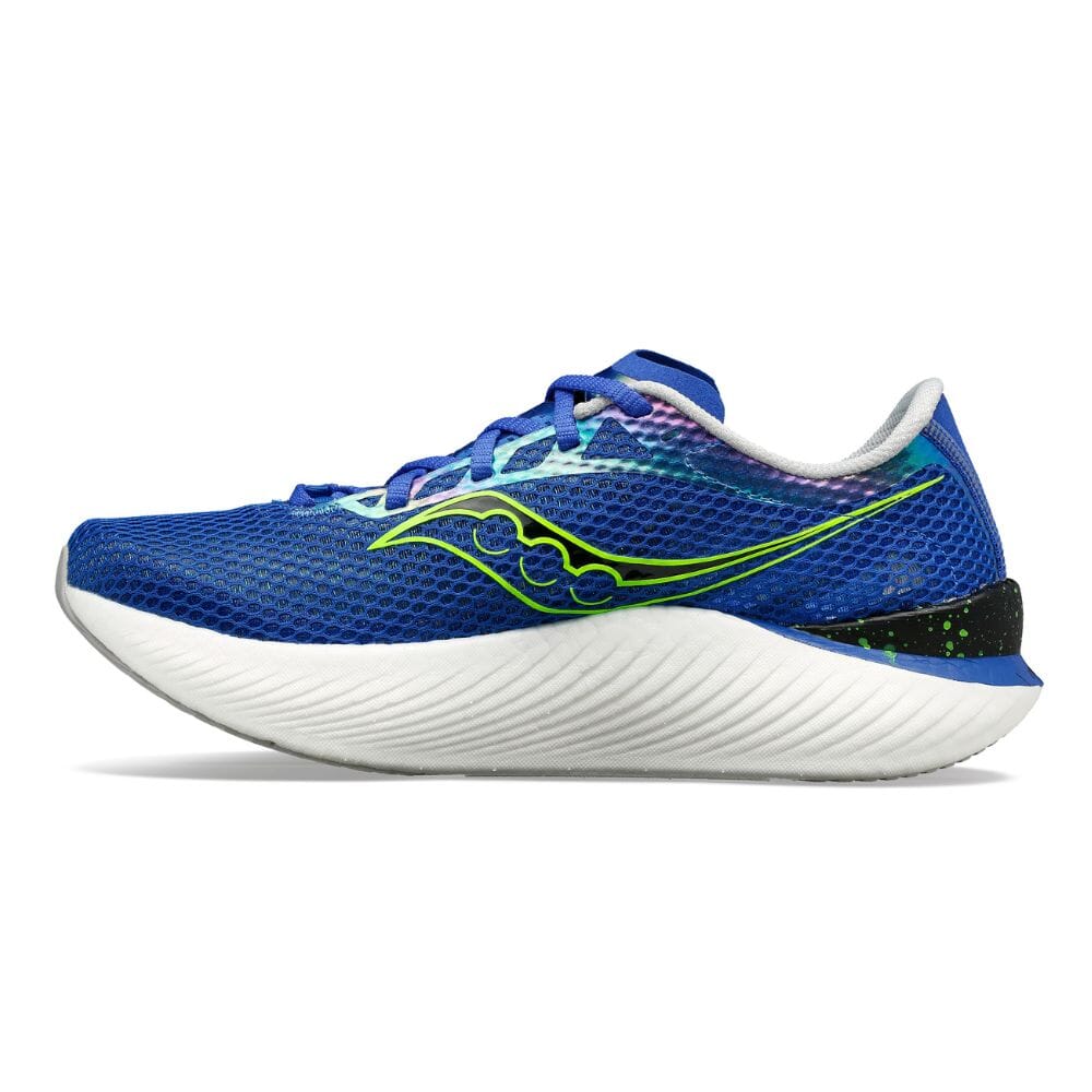 Saucony Men's Endorphin Pro 3 Men's Shoes - BlackToe Running#colour_superblue-slime