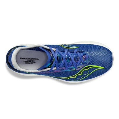 Saucony Men's Endorphin Pro 3 Men's Shoes - BlackToe Running#colour_superblue-slime