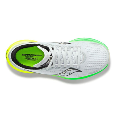 Saucony Men's Endorphin Speed 3 Men's Shoes - BlackToe Running#colour_fog-slime