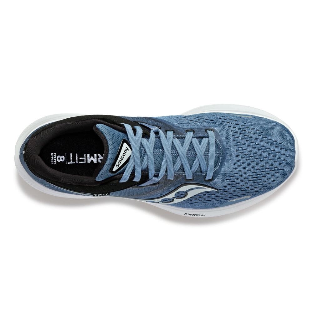 Saucony Men's Ride 16 Men's Shoes - BlackToe Running#colour_murk-black