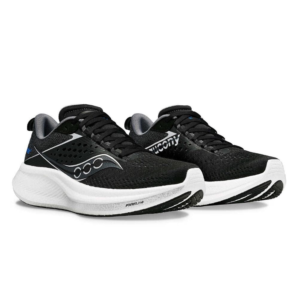 Saucony Men's Ride 17 - Men's Shoes - BlackToe Running#colour_black-white