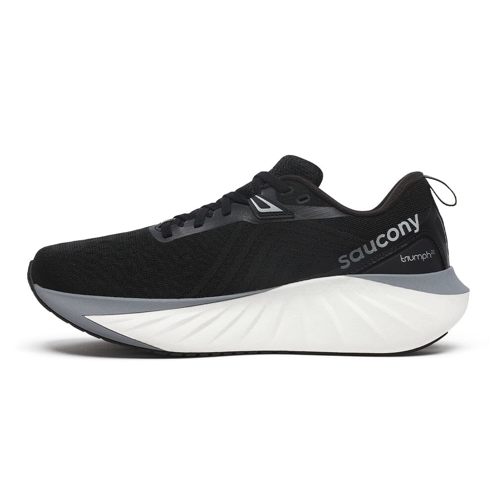 Saucony Women’s Triumph 22 - BlackToe Running#colour_black-white
