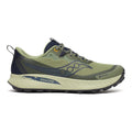 Saucony Men's Peregrine 15 GTX - BlackToe Running#colour_hemlock-navy