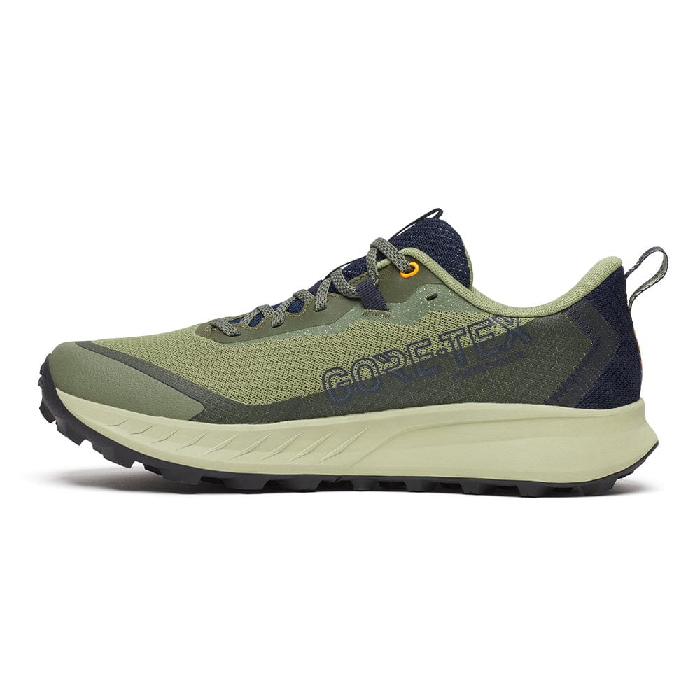 Saucony Men's Peregrine 15 GTX - BlackToe Running#colour_hemlock-navy