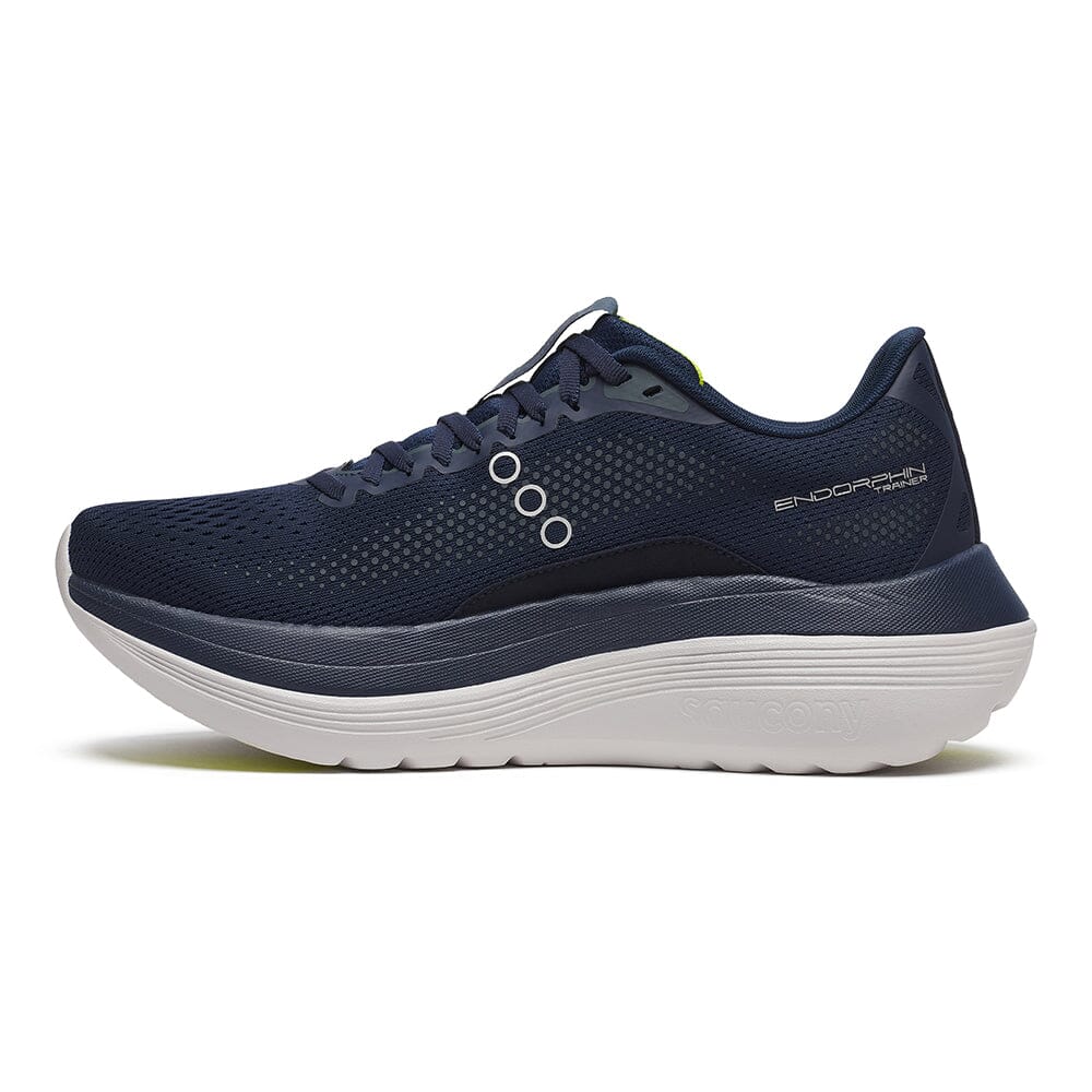 Saucony Men's Endorphin Trainer - BlackToe Running#colour_navy-primrose