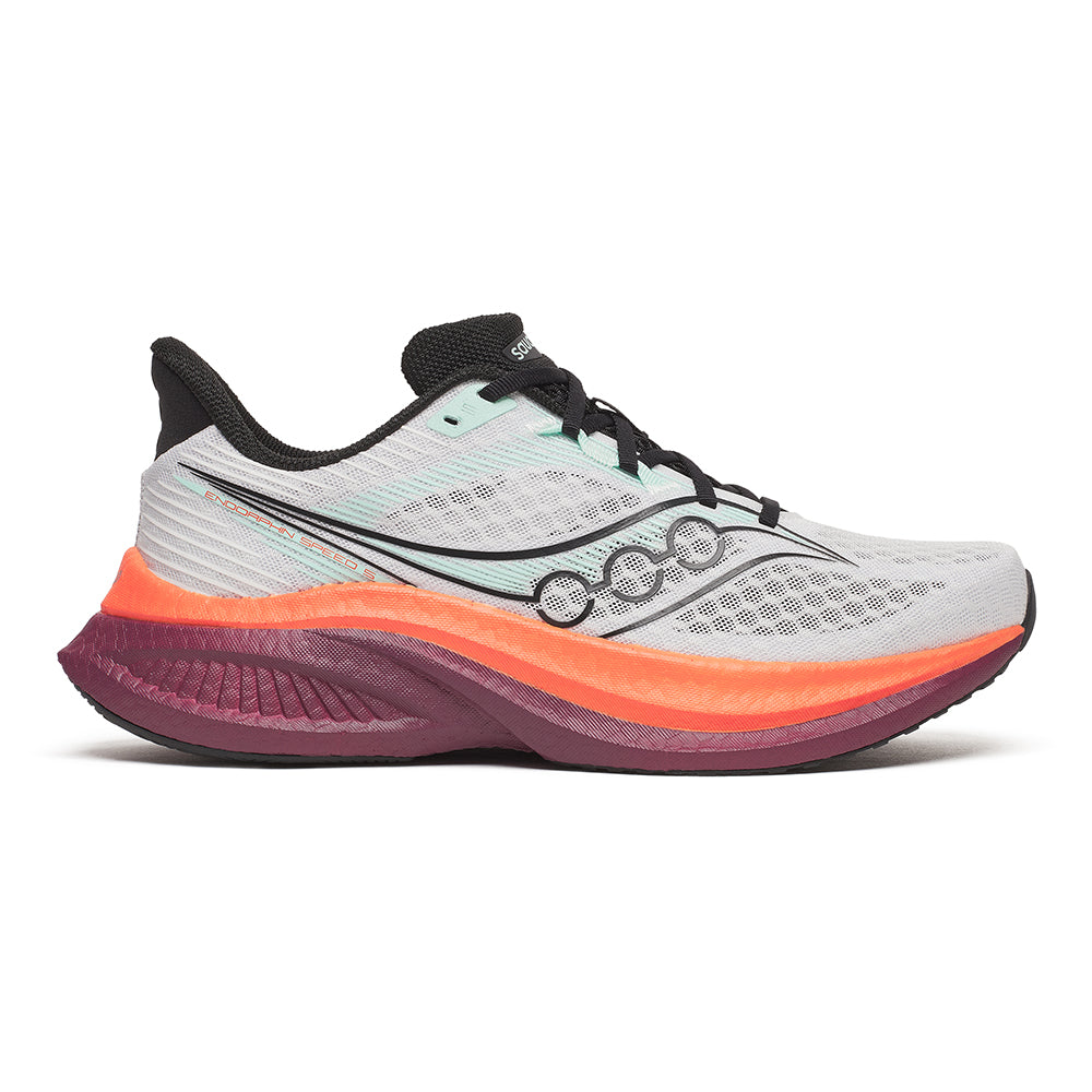 Saucony Men's Endorphin Speed 5 - BlackToe Running#colour_white-crimson