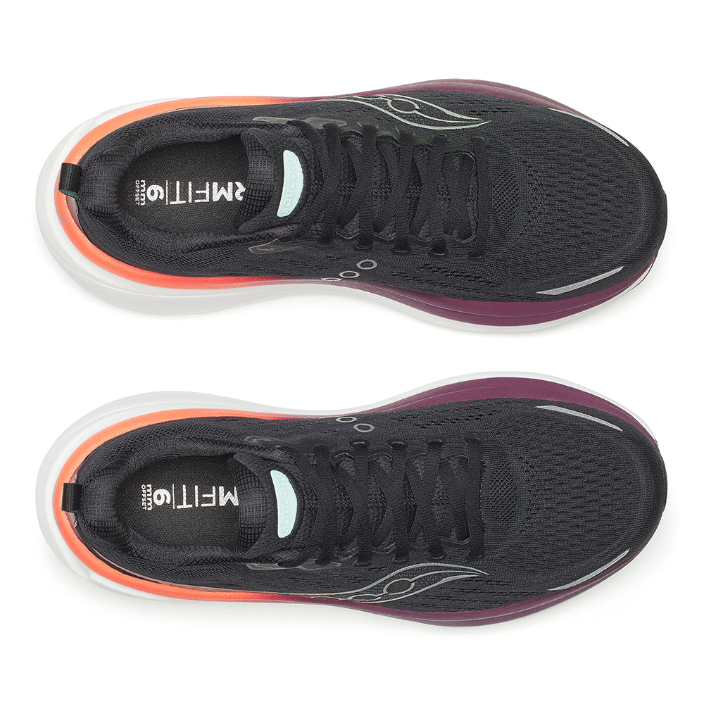 Saucony Men's Hurricane 25 - BlackToe Running#colour_black-crimson