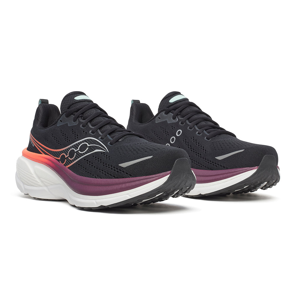 Saucony Men's Hurricane 25 - BlackToe Running#colour_black-crimson