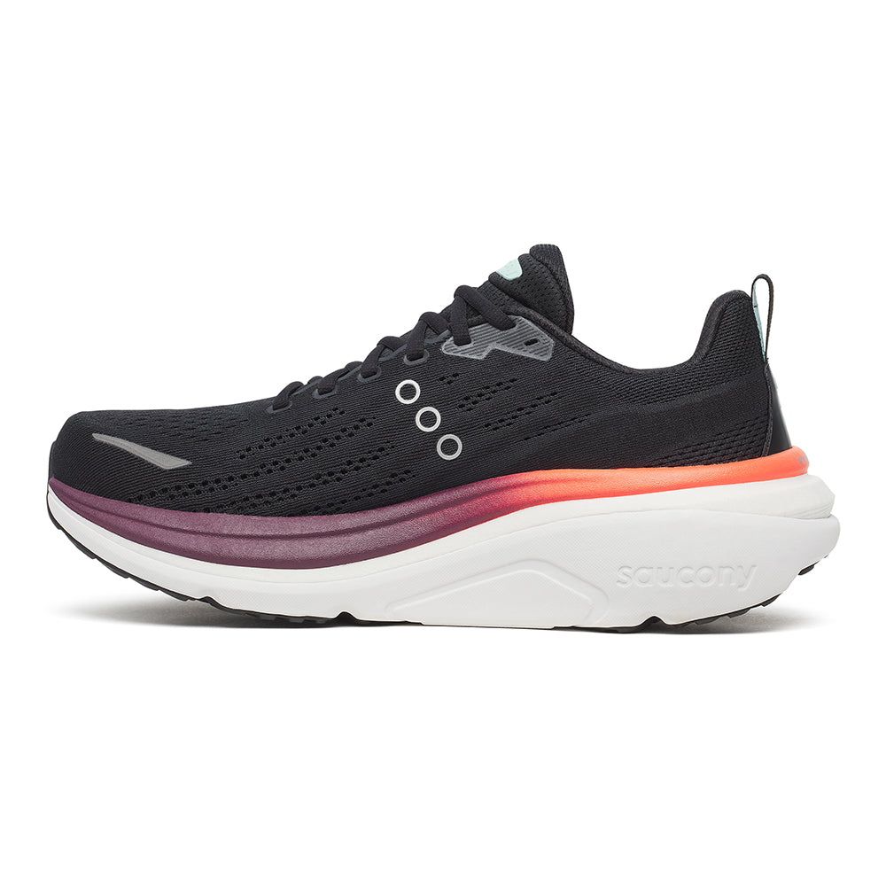 Saucony Men's Hurricane 25 - BlackToe Running#colour_black-crimson