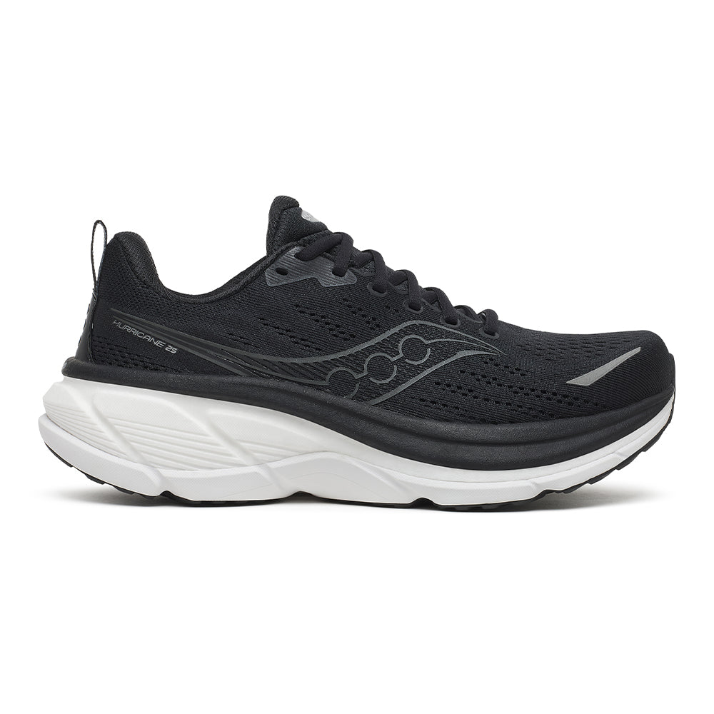 Saucony Men's Hurricane 25 - BlackToe Running#colour_black-white