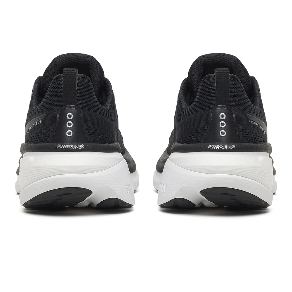 Saucony Men's Hurricane 25 - BlackToe Running#colour_black-white