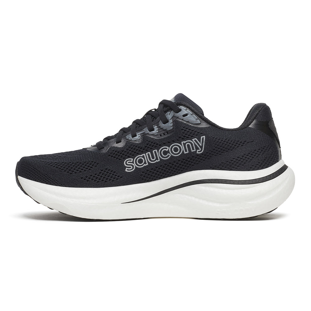 Saucony Men's Ride 19 - BlackToe Running#colour_black-silver