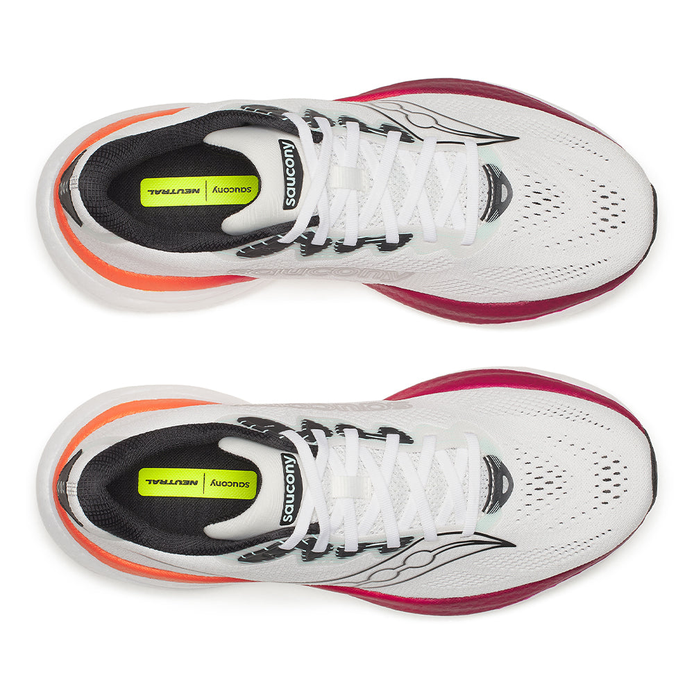 Saucony Men's Ride 19 - BlackToe Running#colour_white-crimson
