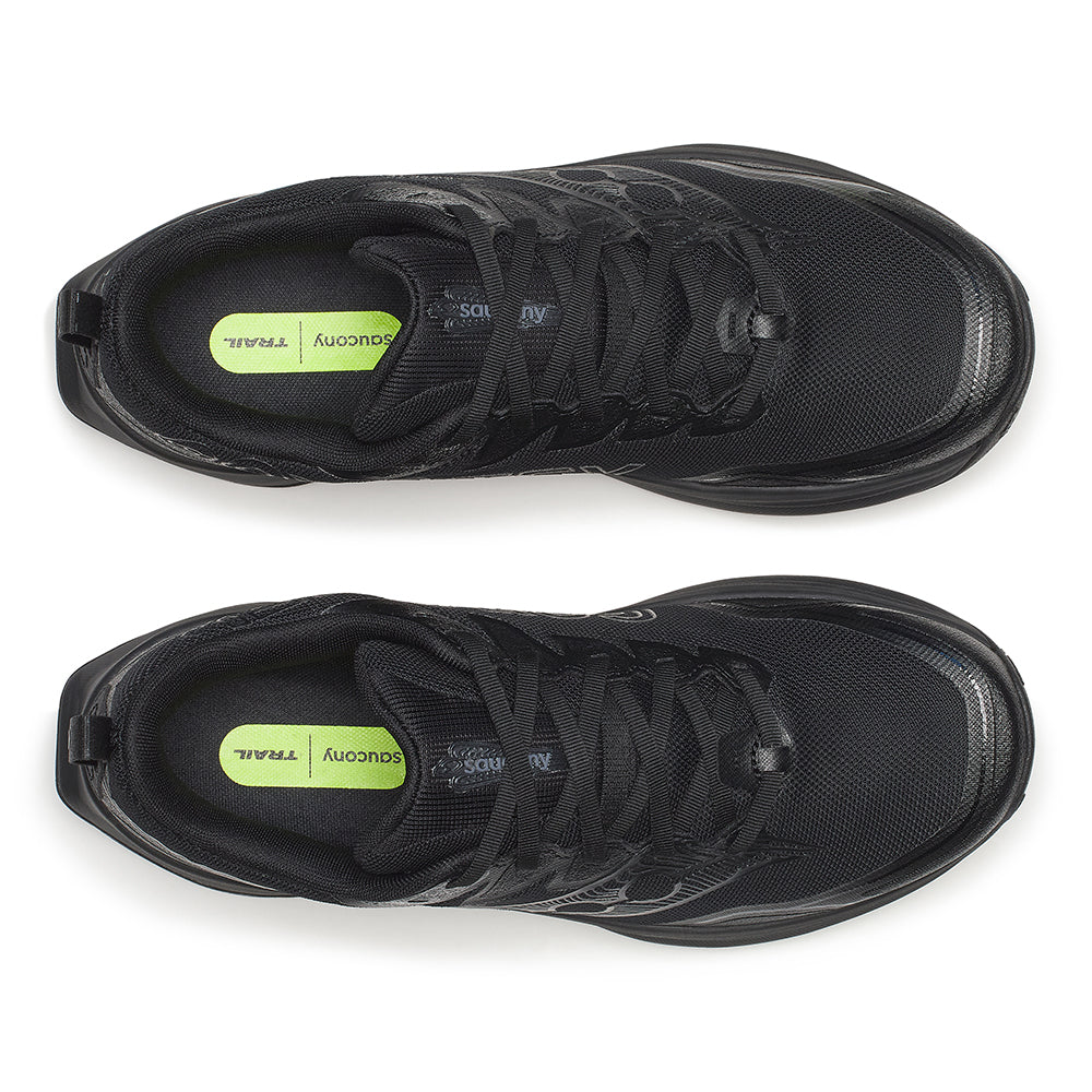 Saucony Men's Peregrine 16 GTX - BlackToe Running#colour_triple-black